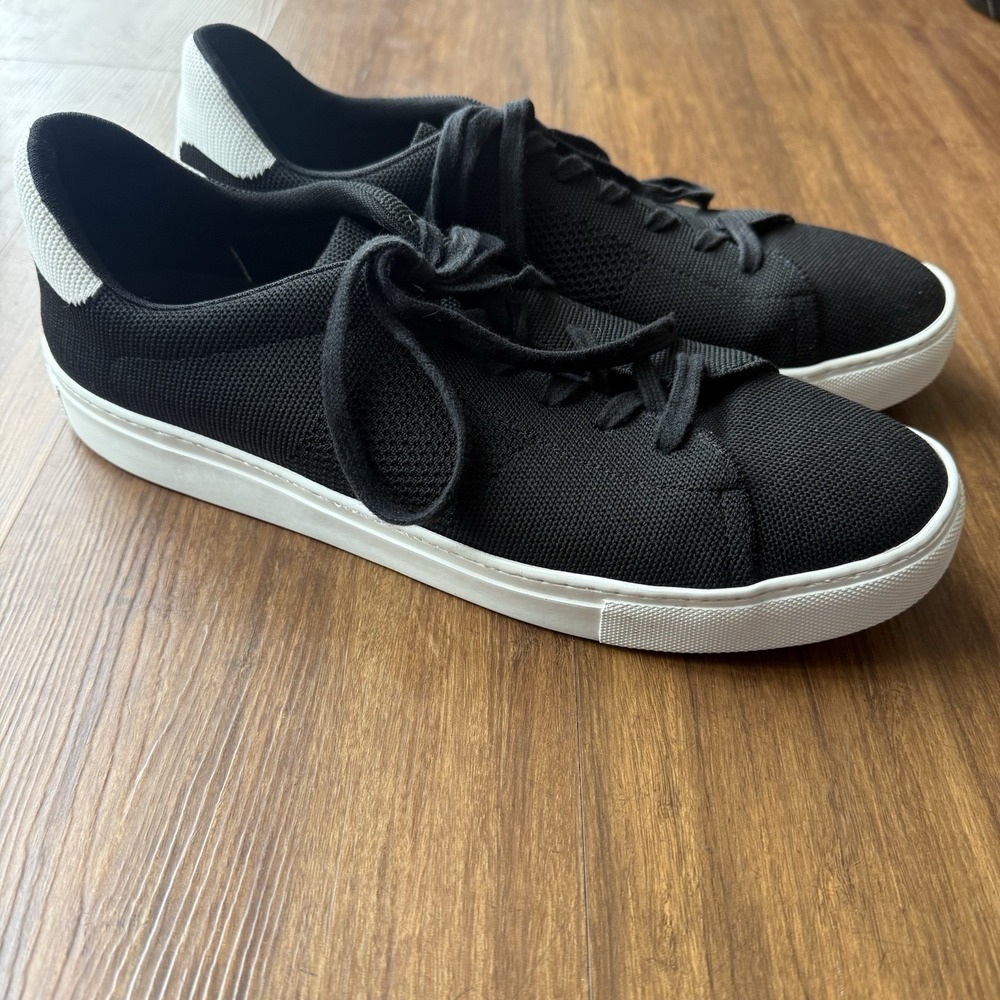 Greats Brooklyn Black Royale Knit Mens 11.5 Low Top Sneakers Shoes